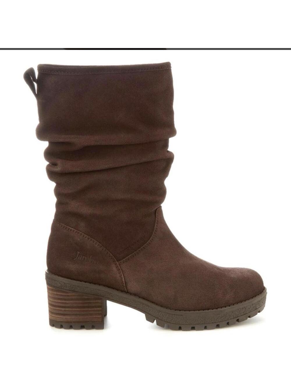 Jambu Amy Waterproof Brown Suede Mid-Calf Boots Women's 10M